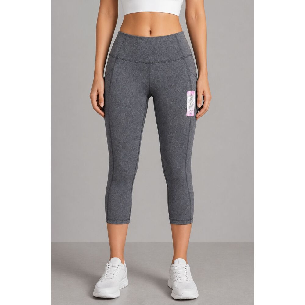 Tek Gear High Rise Shapewear Capri In Charcoal S